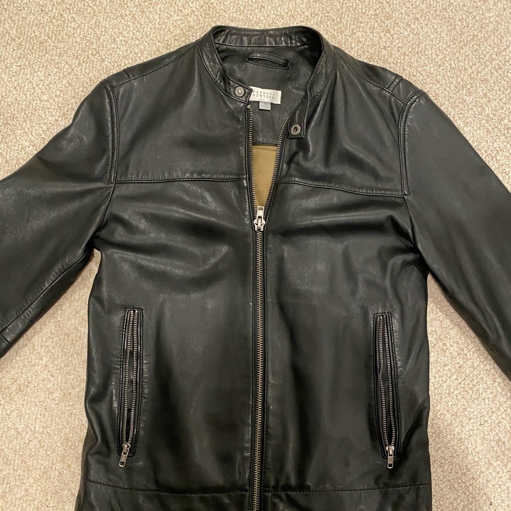 Barney’s Leather Moto Jacket